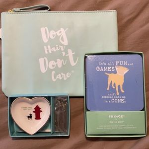 NWT Fringe Dog Is Good Gift Set